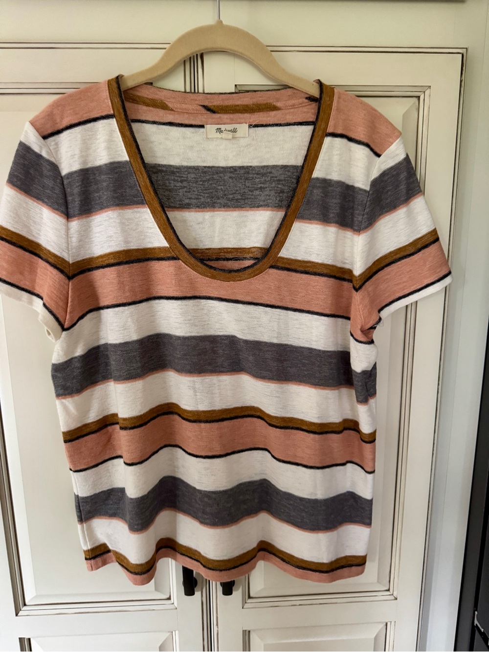 Madewell Striped Scoop-Neck Tee